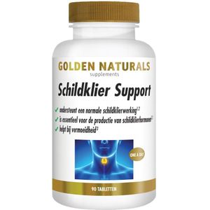 gratis verzending: 2x Golden Naturals Schildklier Support 90 tabletten