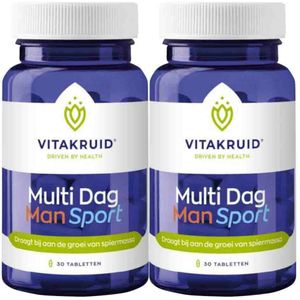 2x Vitakruid Man Sport Multi Dag 30 tabletten
