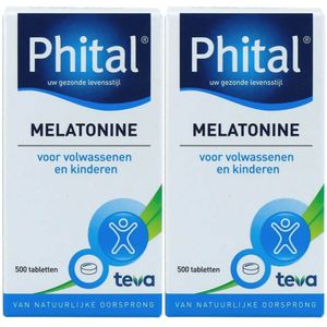 2x Phital Melatonine 0,1 mg 500 capsules