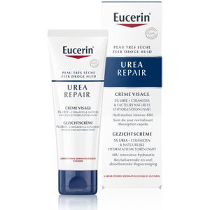 3x Eucerin UreaRepair Gezichtscrème 5% Urea 50 ml