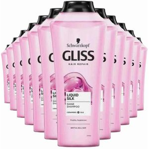 12x Gliss Shampoo Liquid Silk 400 ml