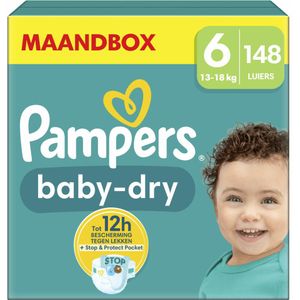 Pampers Baby Dry Luiers Maat 6 (13-18 kg) 148 stuks