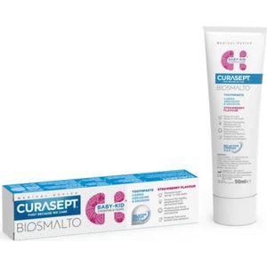 2x Curasept Tandpasta Biosmalto Baby 6+mnd 75 ml