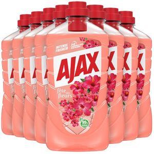 8x Ajax Allesreiniger Fete de Fleur Hibiscus 1 liter