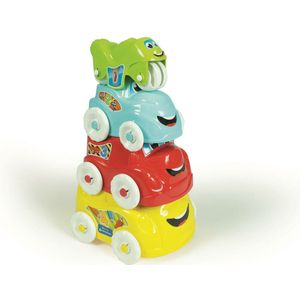 Baby Clementoni - Fun Vehicles - Speelgoed Auto - Verschillende Voertuigen - 3 Auto’s en 1 Motor