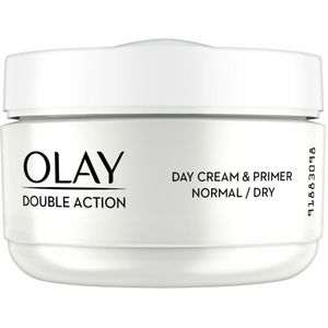 4x Olay Double Action Hydraterende Dagcrème en Primer 50 ml