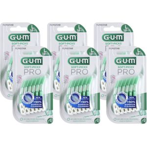 6x GUM Soft-Picks PRO Large 30 stuks
