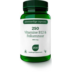 2x AOV 250 Vitamine B12 & Foliumzuur (800 mcg) 60 vegacapsules