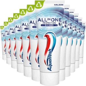 12x Aquafresh Tandpasta All-in-One Protection Pure Breath 75 ml