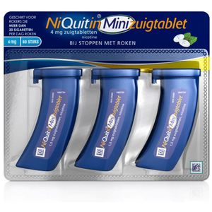 Niquitin Mini 4 mg Zuigtablet 60 stuks