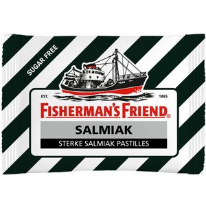 6x Fishermansfriend Salmiak Suikervrij 25 gr