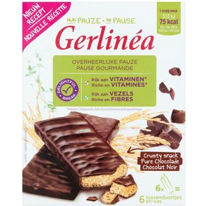 4x Gerlinea Crusty Snack Pure Chocolade 6 x 102 gr