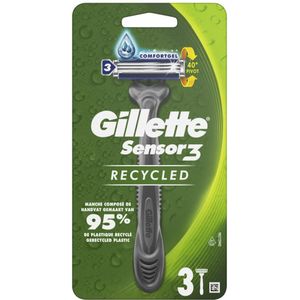 6x Gillette Sensor3 Recycled Wegwerpmesjes 3 stuks