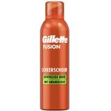 6x Gillette Fusion Scheerschuim Met Amandelolie Voor De Gevoelige Huid 250 ml