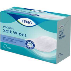 4x TENA Proskin Soft Wipes 30 x 32 cm 135 stuks