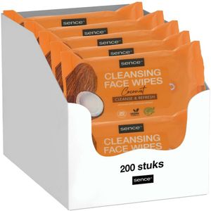 Sence - Gezichtsreinigingsdoekjes - Coconut - 20 Stuks