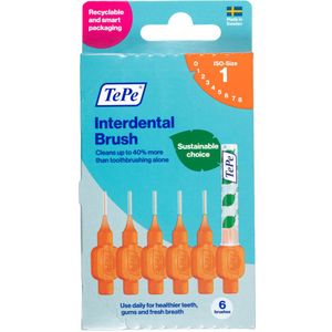6x TePe interdentale Ragers original 0,45 mm Oranje 6 stuks