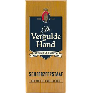 3x Vergulde Hand Scheerzeepstaaf 75 gr