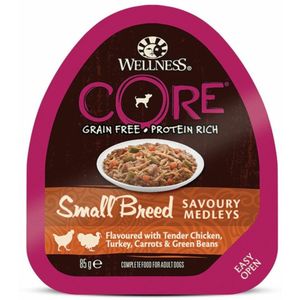 Wellness Core Hondenvoer Small Savoury Medleys Kip - Kalkoen 85 gr