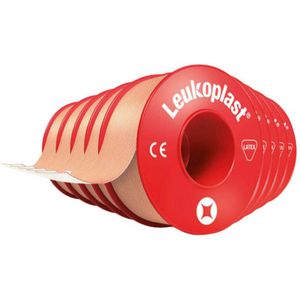 6x Leukoplast Hechtpleister 5 m x 1,25 cm