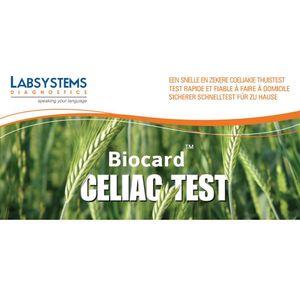 Biocard Coeliakie Gluten Overgevoeligheid Test