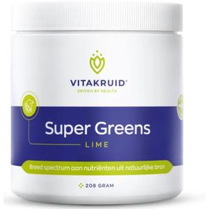 Vitakruid - Super Greens - Poeder - Lime - 2x 208 gr