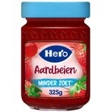 Hero Jam Minder Zoet Aardbeien 325 gr