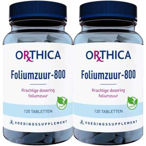 2x Orthica Foliumzuur-800 120 tabletten