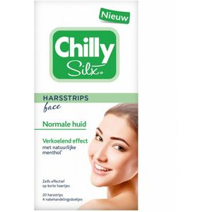 Chilly Silx Harsstrips Gezicht Normale huid 10 stuks