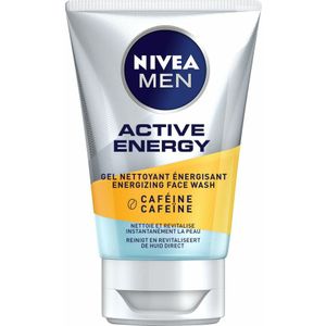 3x NIVEA Men Skin Energy Face Cleansing Gel 100 ml