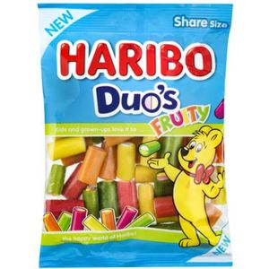 6x Haribo Duo's Fruity 200 gr