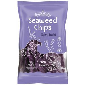 6x Seamore Seaweed Chips Spicy Sushi 135 gr