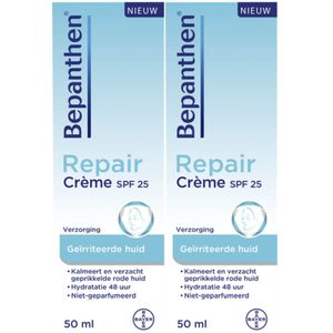 2x Bepanthen Repair Crème Spf 25 50 ml
