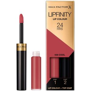 2x Max Factor Lipfinity Liquid Lipstick 030 Cool 2,3 ml