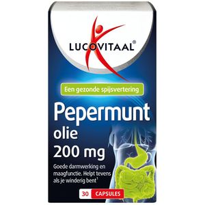 2+2 gratis: 3x Lucovitaal Pepermuntolie 30 capsules