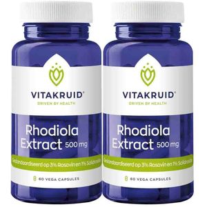 gratis verzending: 2x Vitakruid Rhodiola Extract 500 mg 60 capsules