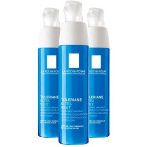 3x La Roche Posay Toleriane Dermallergo Ultra Nachtcrème 40 ml