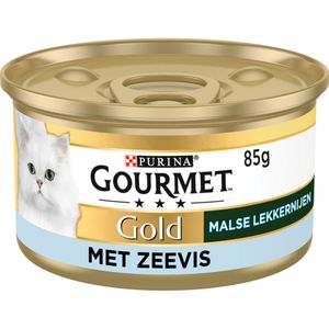 24x Gourmet Gold Blik Malse Lekkernijen Zeevis 85 gr
