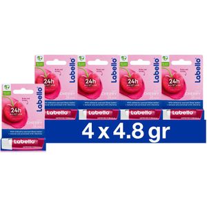 4x Labello Lippenbalsem Blister Cherry Shine
