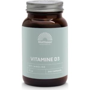 2x Mattisson Vitamine D3 75 Mcg 3000Ie 240 capsules