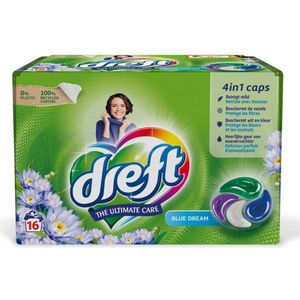 8x Dreft Wasmiddel Capsules Blue Dreams 16 stuks