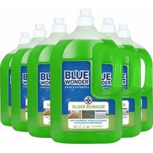6x Blue Wonder Professionele Vloerreiniger 1,5 liter