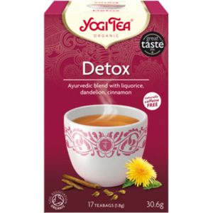 6x Yogi tea Detox Biologisch 17 stuks