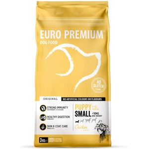 Euro-Premium Puppy Small Kip - Rijst 3 kg