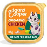 16x Edgard & Cooper Kattenvoer Adult Pate Biologische Kip 85 gr