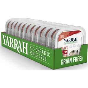 12x Yarrah Bio Hondenvoer Paté Rund - Kip 150 gr