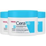 CeraVe SA Smoothing Cream Anti-Ruwe Huid Crème - 3 x 340 gr - Voordeelverpakking