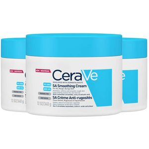 3x CeraVe SA Smoothing Cream Anti-Ruwe Huid Crème 340 gr