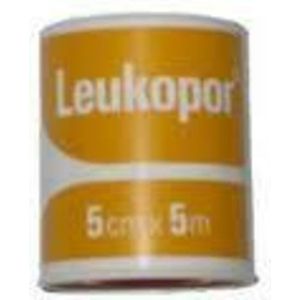 Leukoplast - Leukopor - Hechtpleister - Hypoallergeen - 5 cm x 5 m