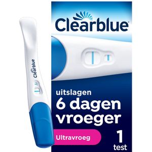 6x Clearblue Zwangerschapstest Ultravroeg